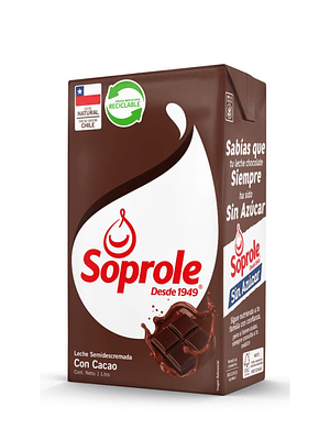 Leche semidescremada Soprole