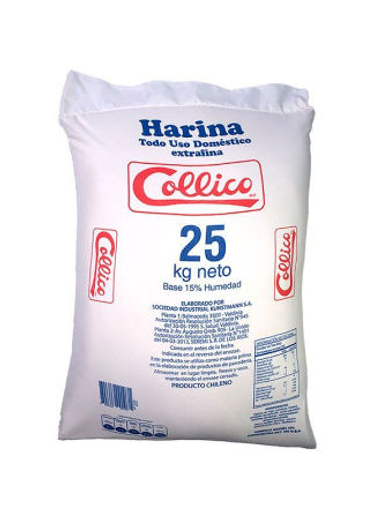 Harina Todo Uso Domestico Bolsa 25 kg Collico 1