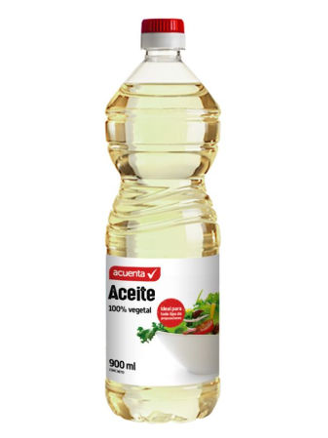 Aceite Vegetal Botella 900 ml Acuenta 1