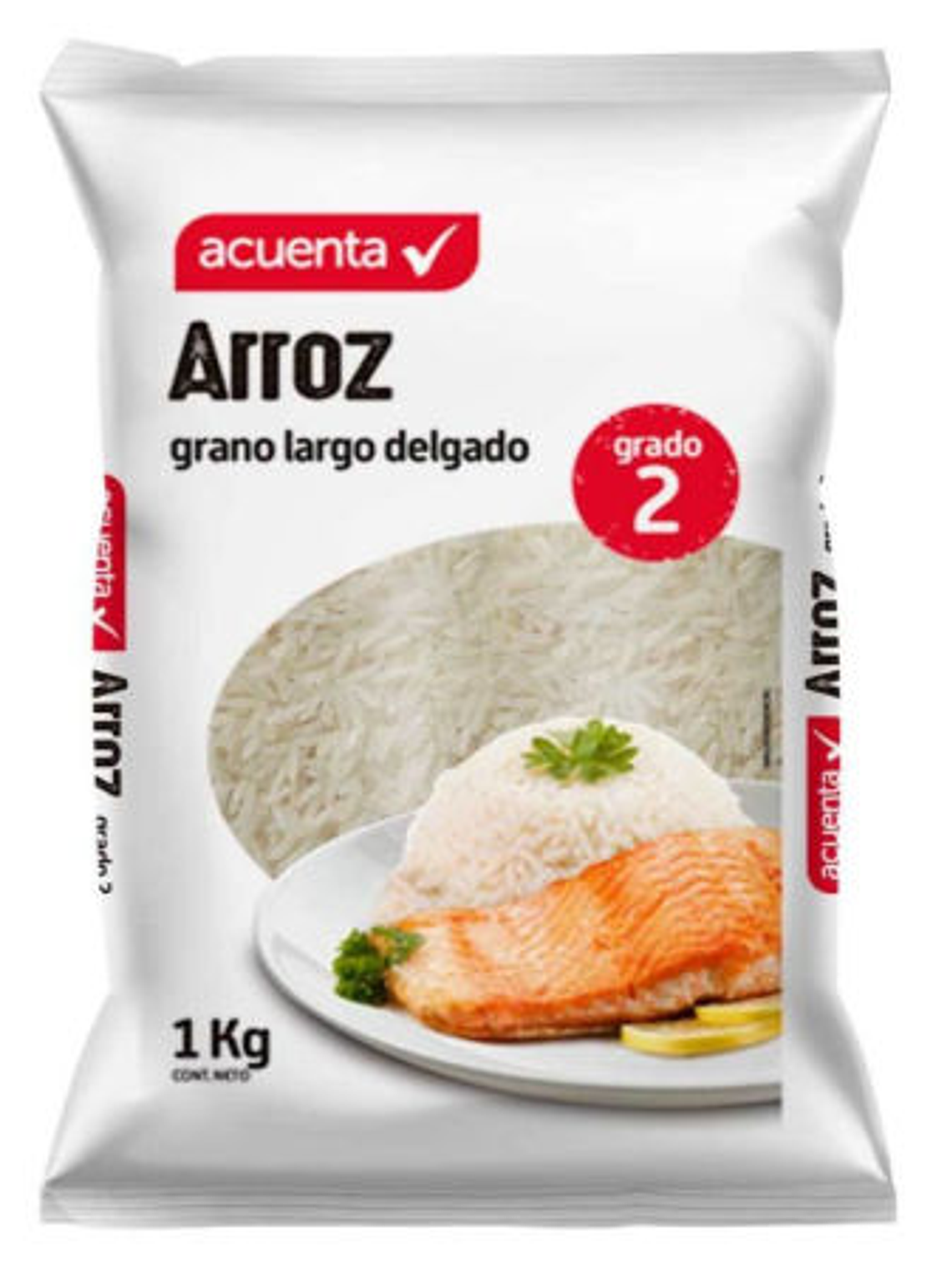 Arroz Grado 2 Grano Largo Bolsa 1 kg Acuenta 1