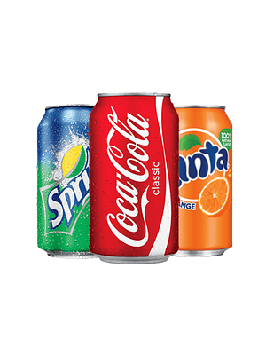 LATA COCA/FANTA/SPRITE/COCA ZERO 350 ML X DISPLAY (24 UNIDADES)
Coca Cola es la bebis,