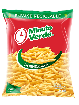 minuto verde  Papas prefritas congeladas  2.5 Kg