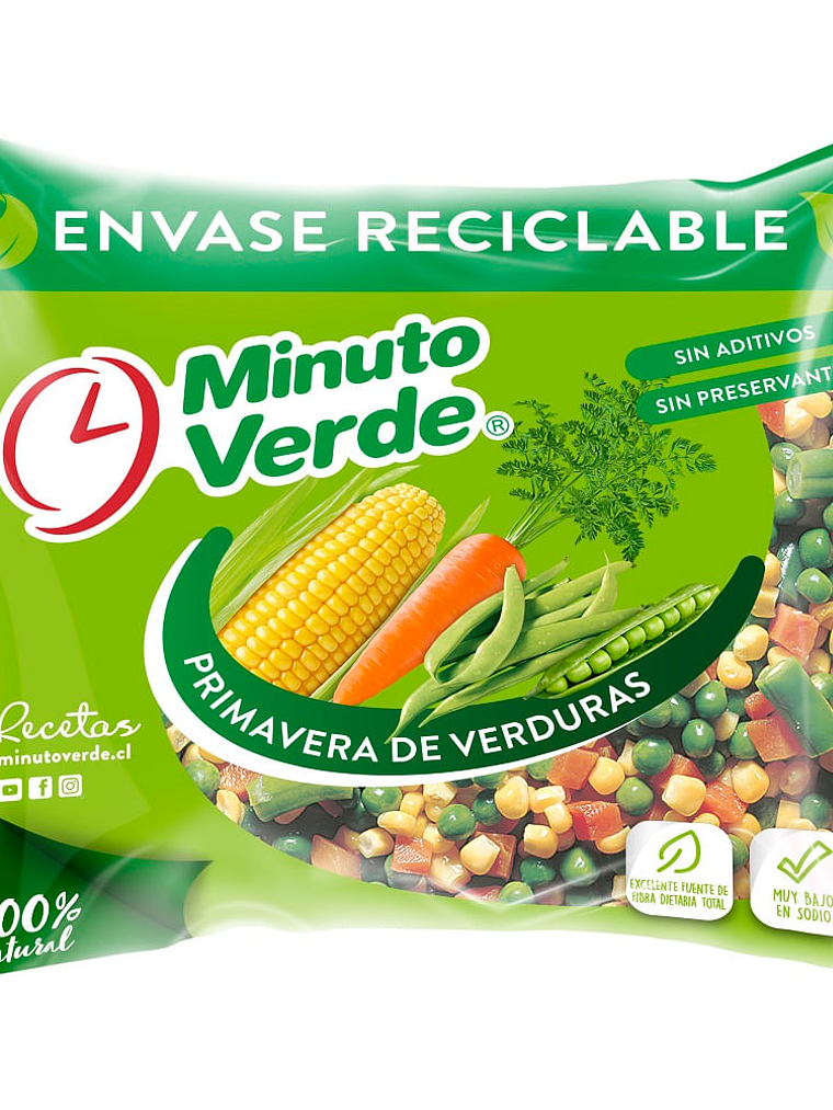minuto verde  Ensalada primavera congelada M...  200 g 1