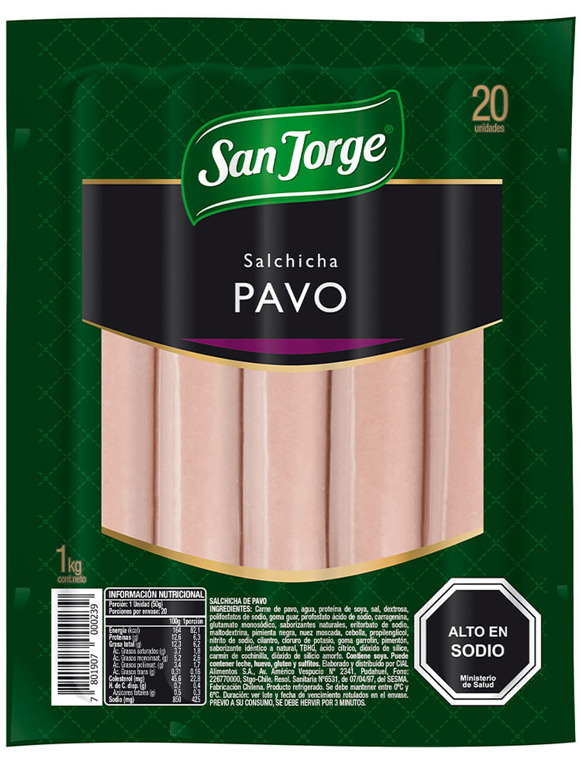 Vienesas de pavo San Jorge 20  1