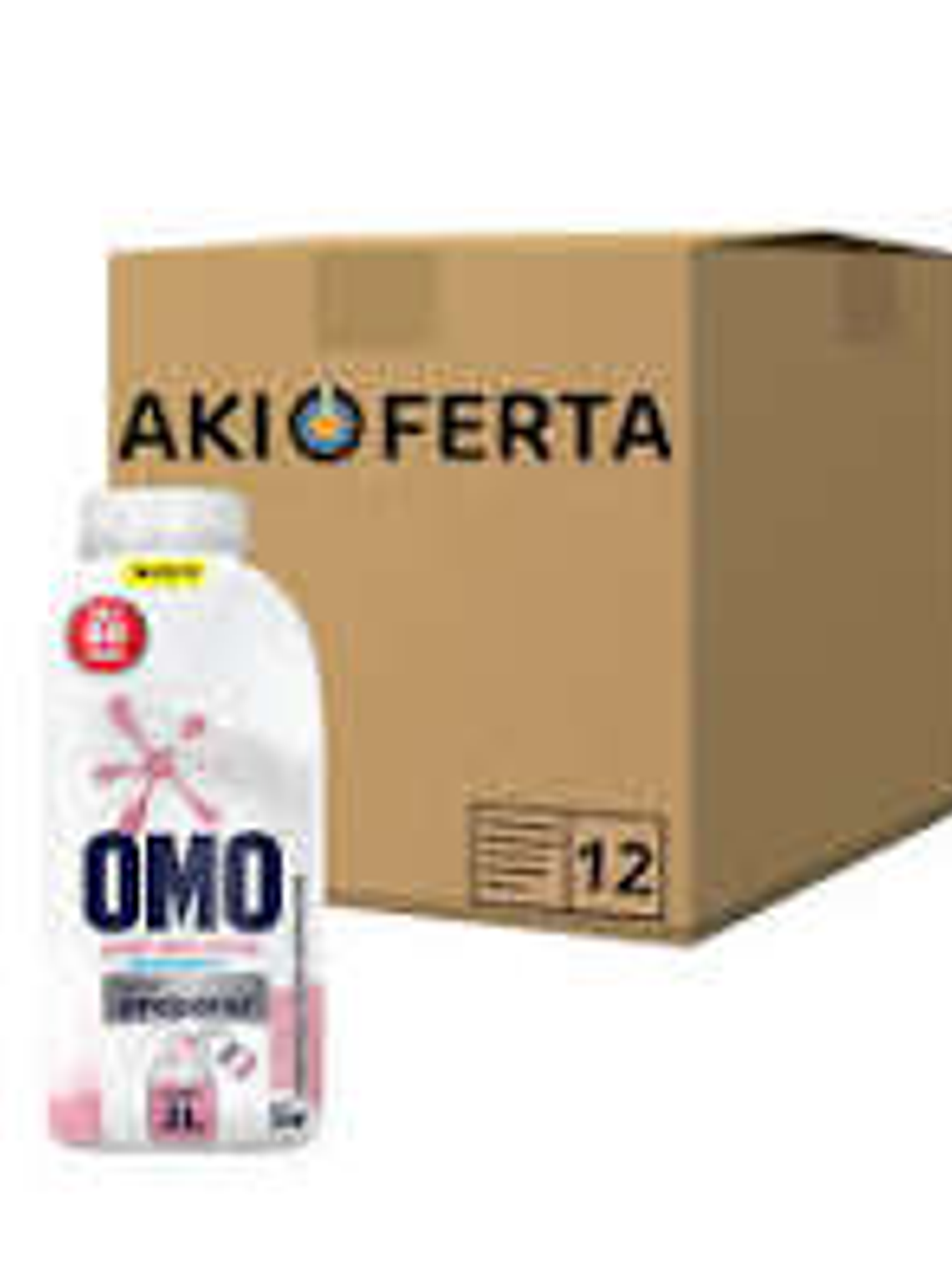 CAJA 12 UN. DETERGENTE LÍQUIDO OMO PARA DILUIR PIEL SENSIBLE 500 ML. 1