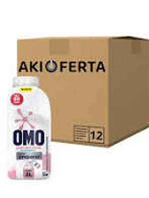 CAJA 12 UN. DETERGENTE LÍQUIDO OMO PARA DILUIR PIEL SENSIBLE 500 ML.
