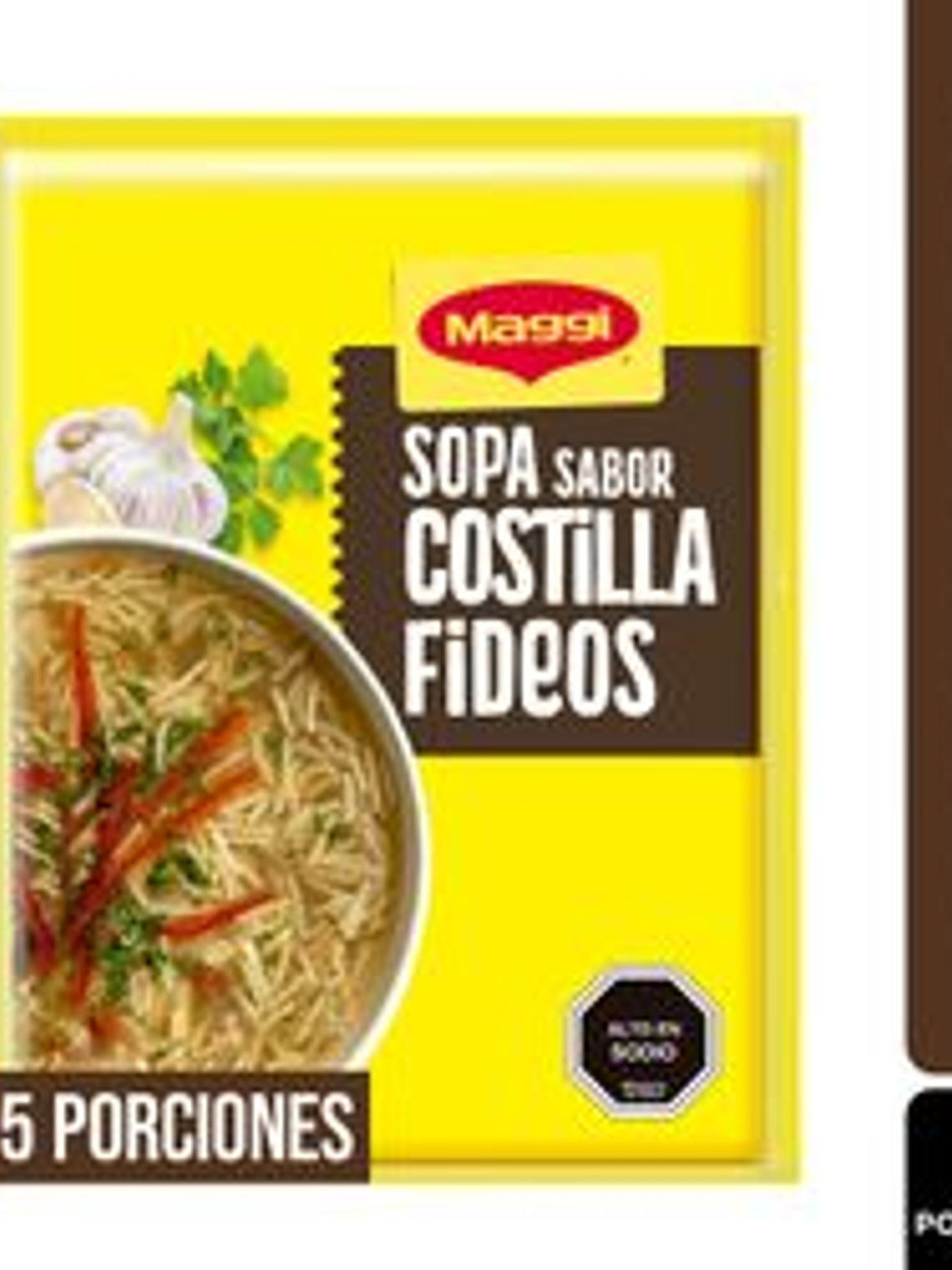 Sopa Maggi Costilla con Fideos 5 Porciones 60 g 1