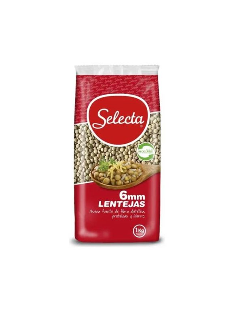 Lenteja Selecta 6 mm 1 Kilo – Manga 10 Unidades $19.000 1