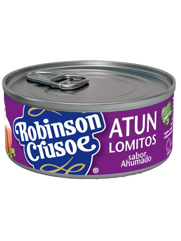 Atún Robinson Crusoe Lomitos Ahumados 160 g – Caja 48 Unidades $22.000 1