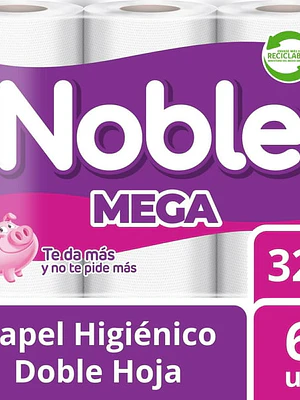 Papel Higiénico Doble Hoja 32 m, 6 Un
El precio actual es
