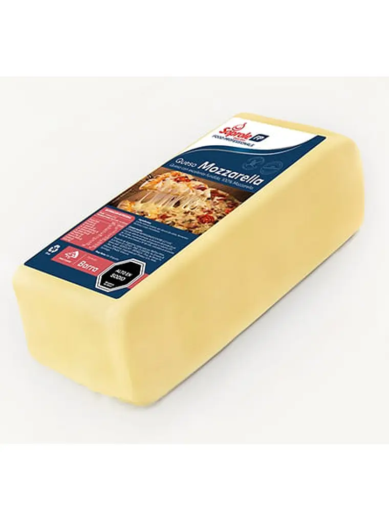 Queso mozzarella barra granel ... 1