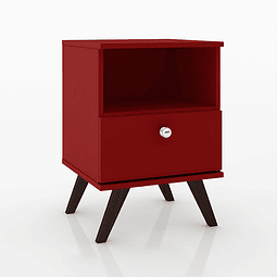 Velador 1 cajón RT Rojo Colonial