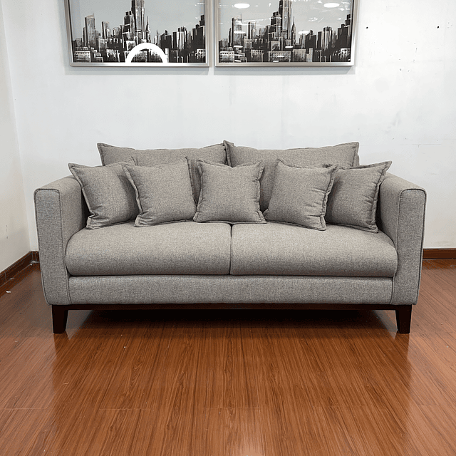 Sofa Bilbao 1.8 mts, 3 Cuerpos Lino Módena soft Beige 