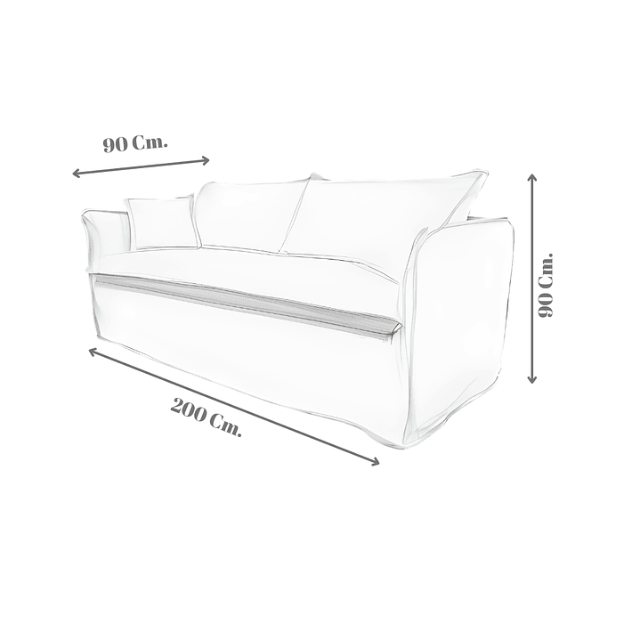 Sofá modelo Capri  funda extraíble  2