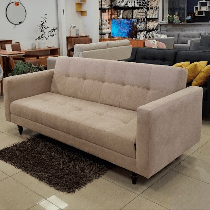 Sofa cama Zurich 210 cm de largo color charlestone beige  1