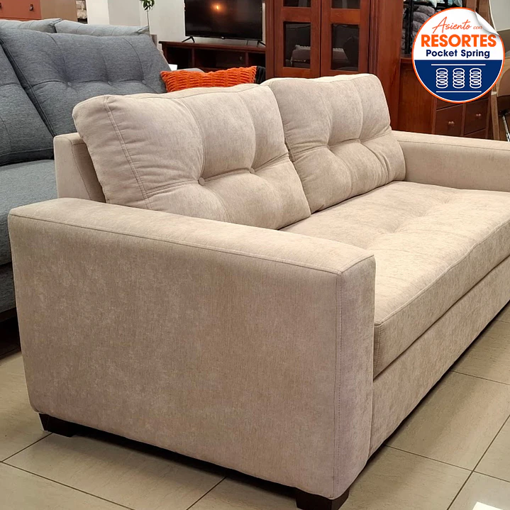 Sofá Amalfi 1.8 metros con resortes pocket spring 2