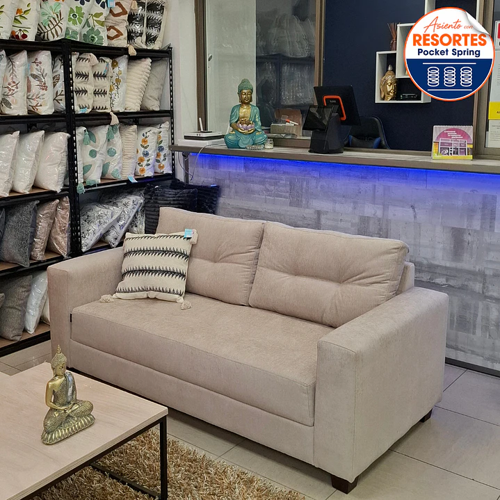 Sofá Amalfi 1.8 metros con resortes pocket spring 1