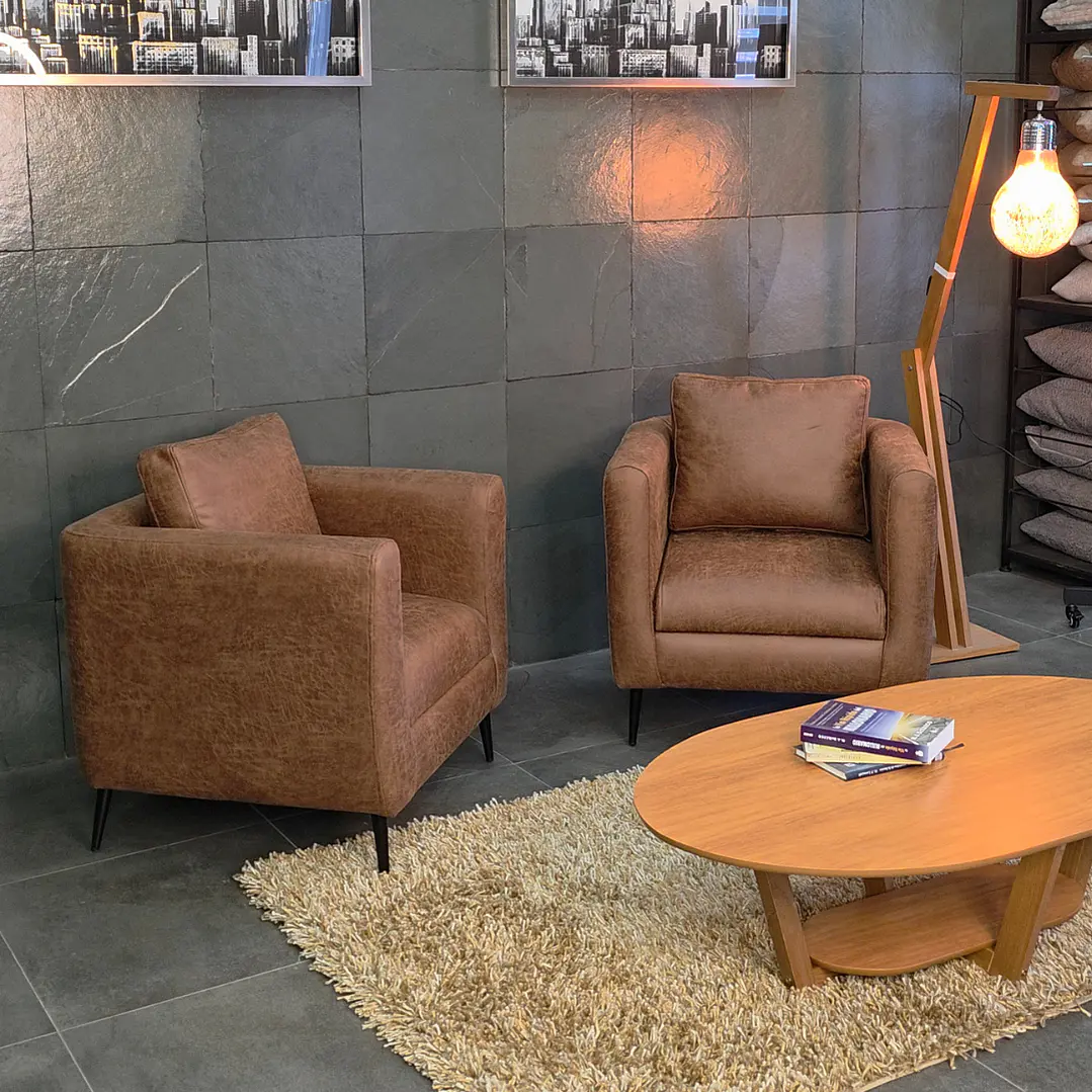 Poltrona Nova cuero Bonded 4