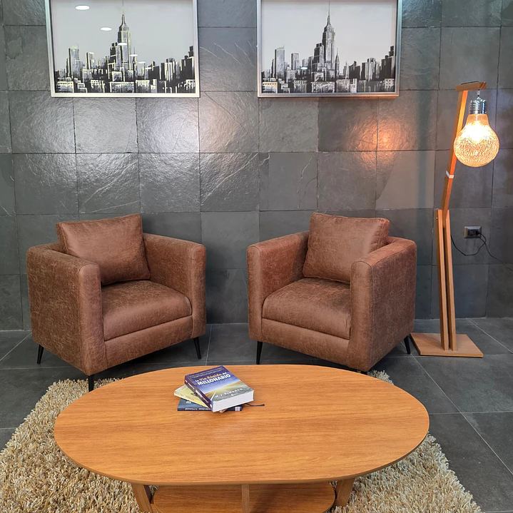 Poltrona Nova cuero Bonded 5