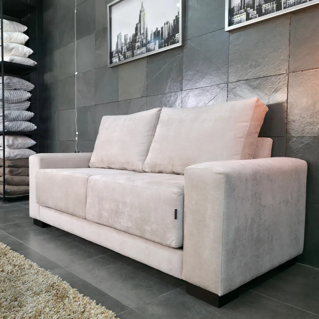 Sofa Dubai 2.5 metros, resorte pocket spring charlestone crudo 1
