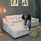 Seccional  Roma con Resortes pocket spring 260x160 cm. - Miniatura 5