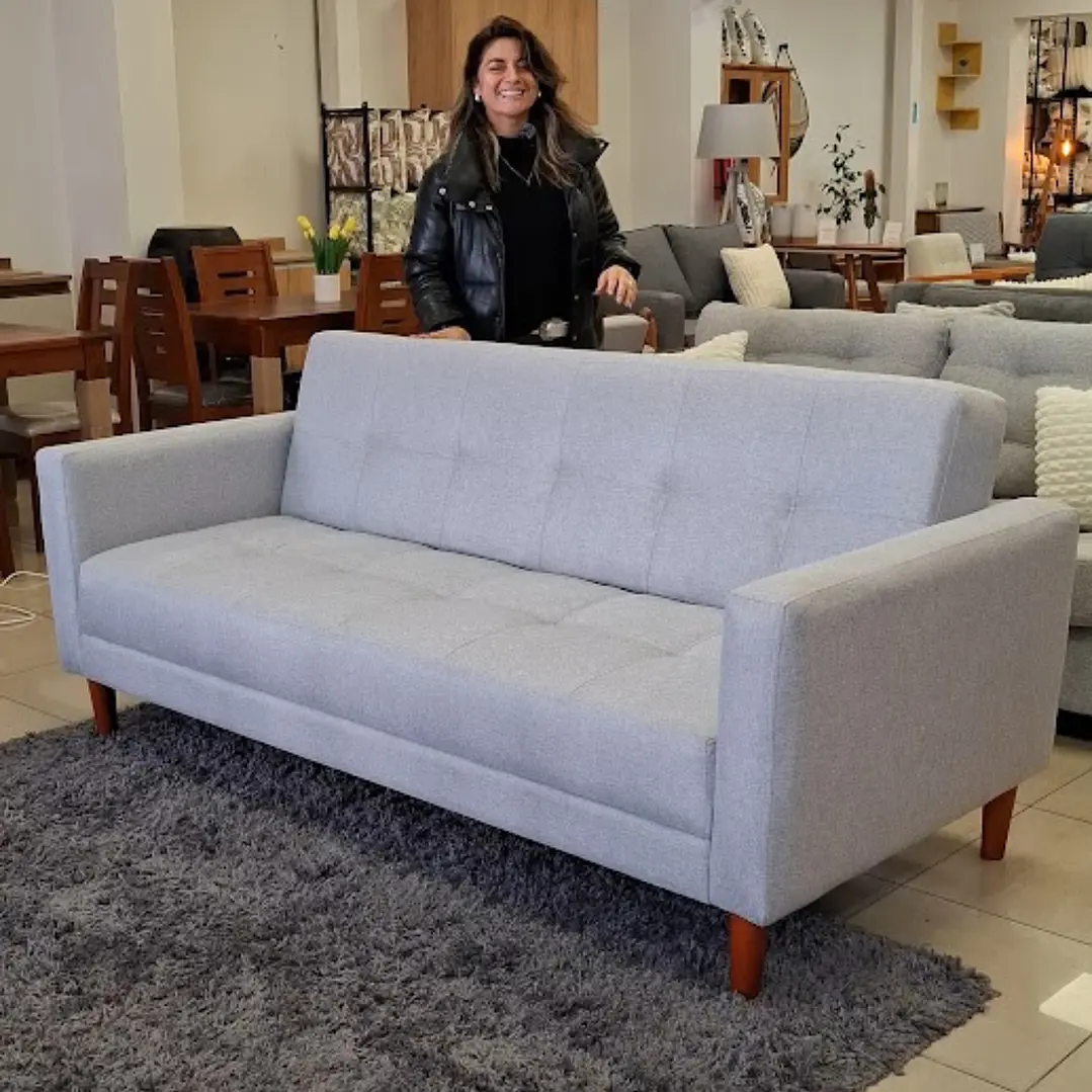Sofa cama Zurich 210 cm de largo color dallas gris claro 1