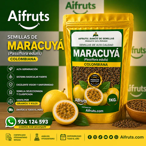 Semillas de Maracuyá Colombiana