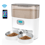 Dispensador Automático Comida Gato Wifi Doble Plato 5.6 L