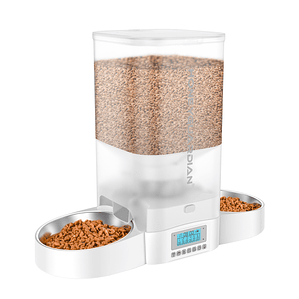 Dispensador Automático Comida Gato Doble Plato 5 L