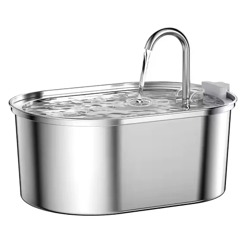 Bebedero Inox Gatos Llave Ovalado 3.2 L