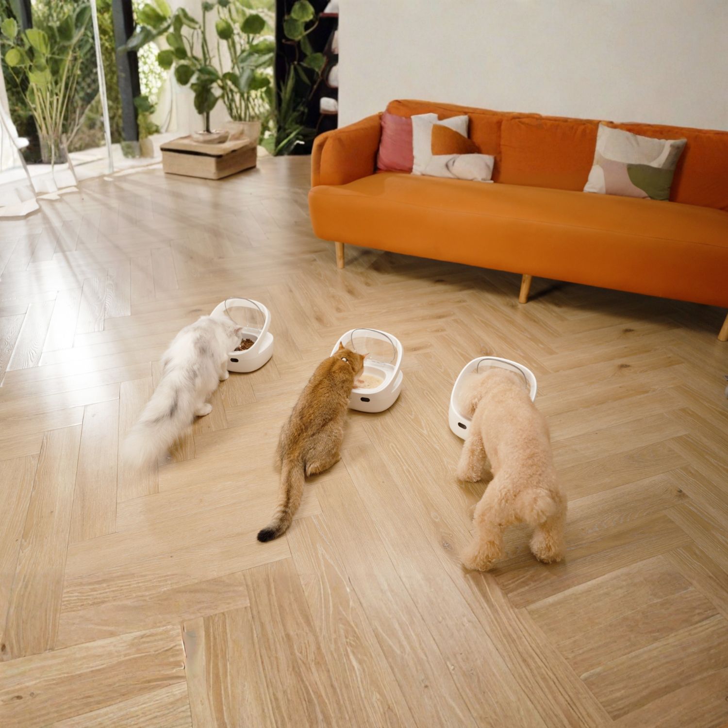 Comedero Inteligente RFID Sensor con refrigerante Anti-robo Gatos 10