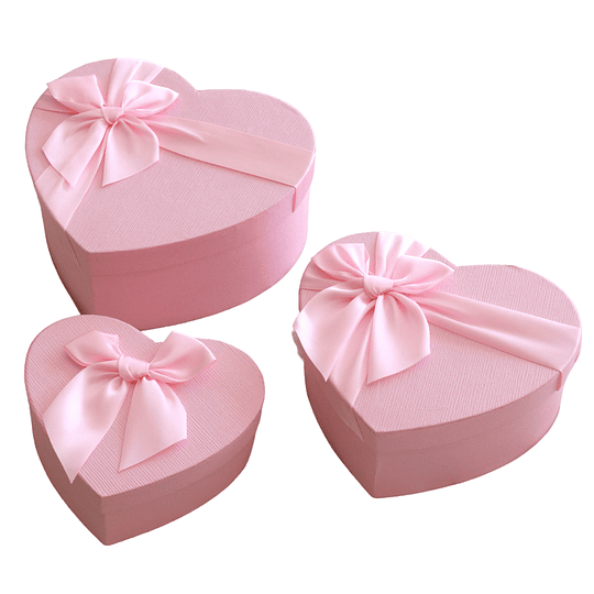 Set Cajas Corazón LOVE Triple 3PCS