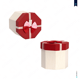 Caja regalo hexagonal