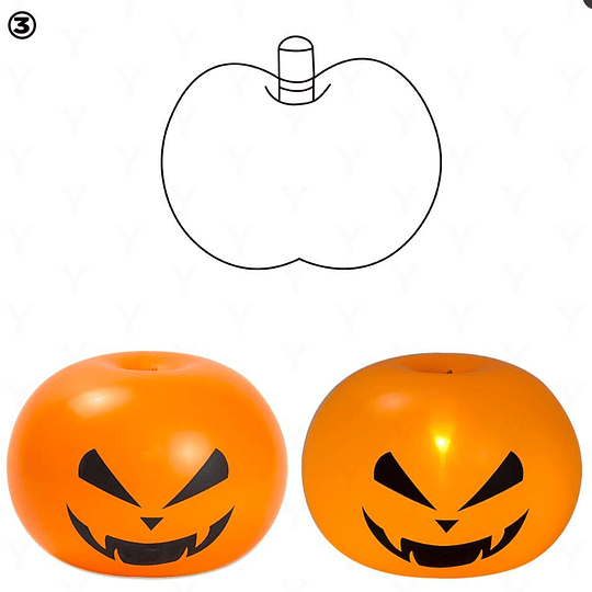 Globo calabaza luz halloween