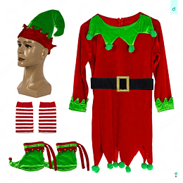 Traje duende navideño niño