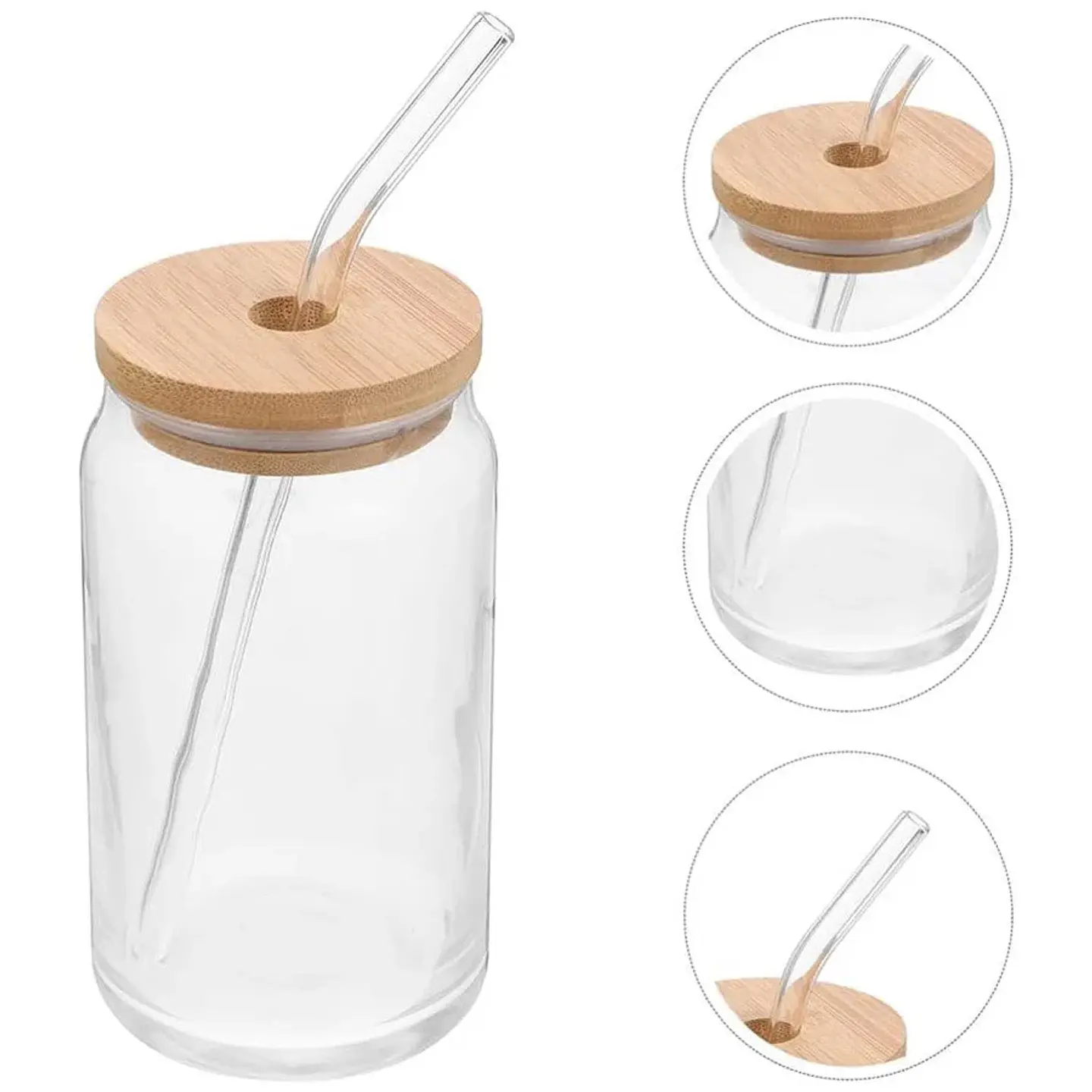 Vaso Lata Con Tapa De Bamboo Y Bombilla - Chicas Superpoderosas 3