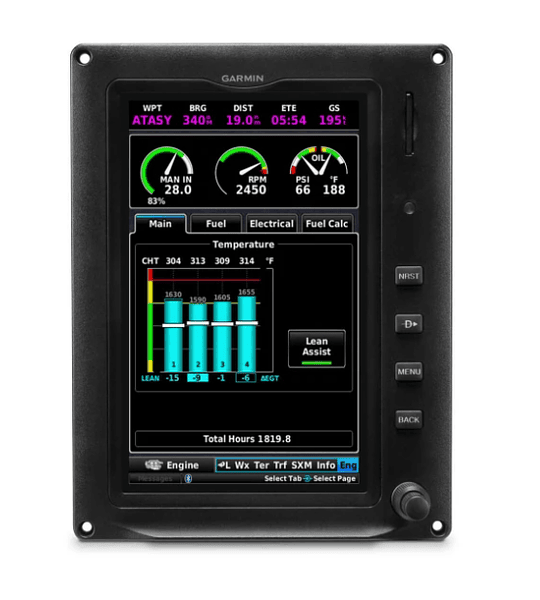 Garmin G3X Touch - 7" Portrait Display with 4 Cylinder EIS