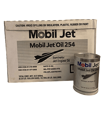 Mobil Jet Oil 254 - QT (CAJA 24 UNIDADES)