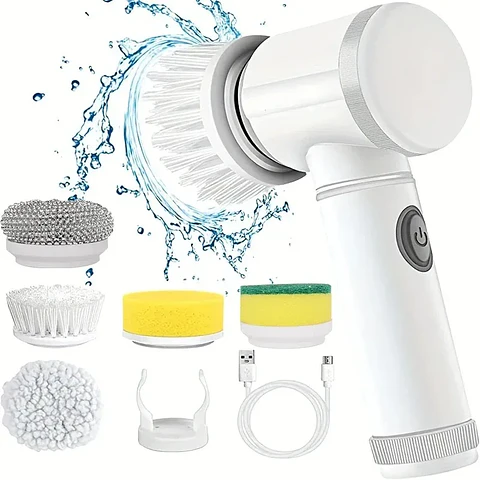 5-in-1 Electric Spin Scrubber Cleaning 