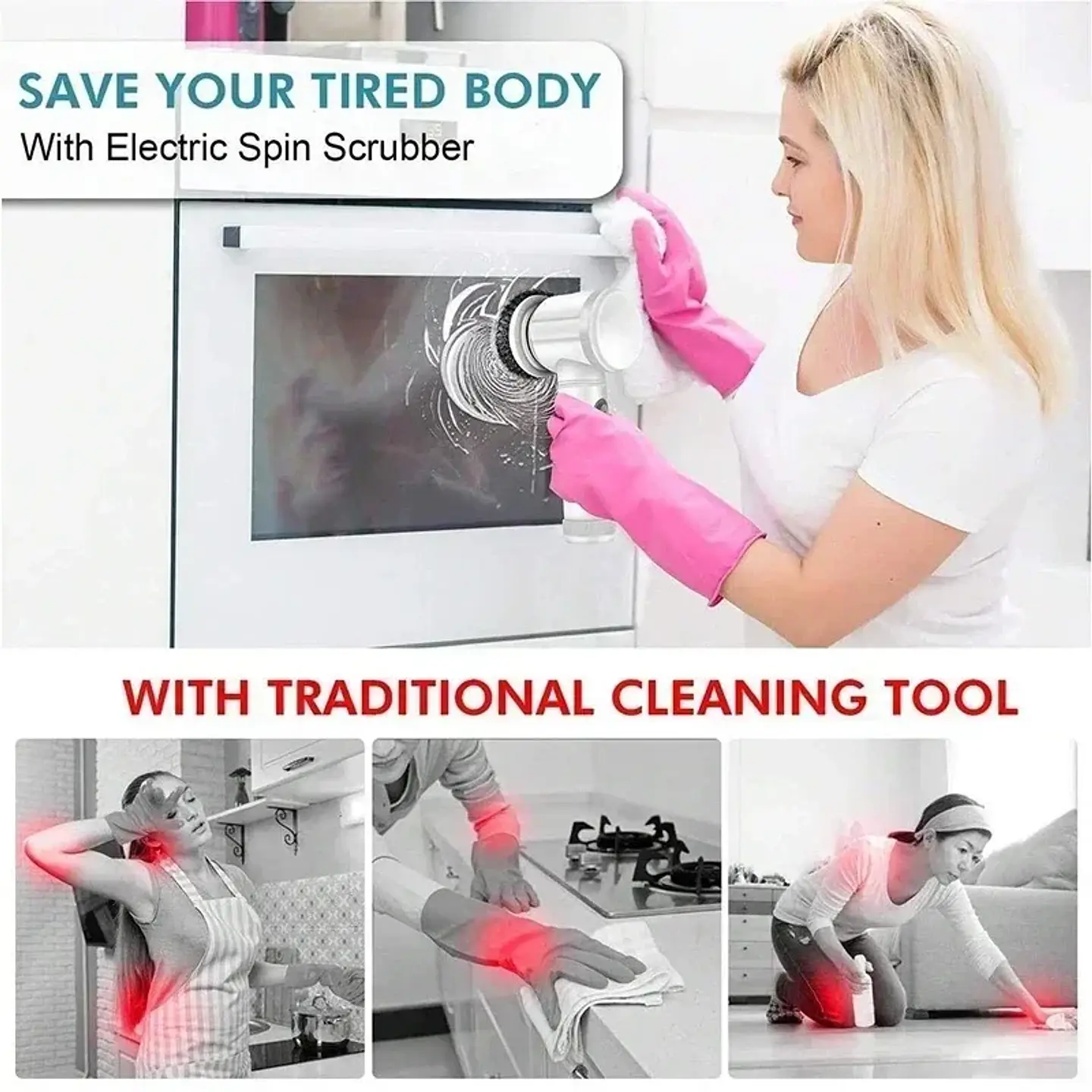 5-in-1 Electric Spin Scrubber Cleaning  5