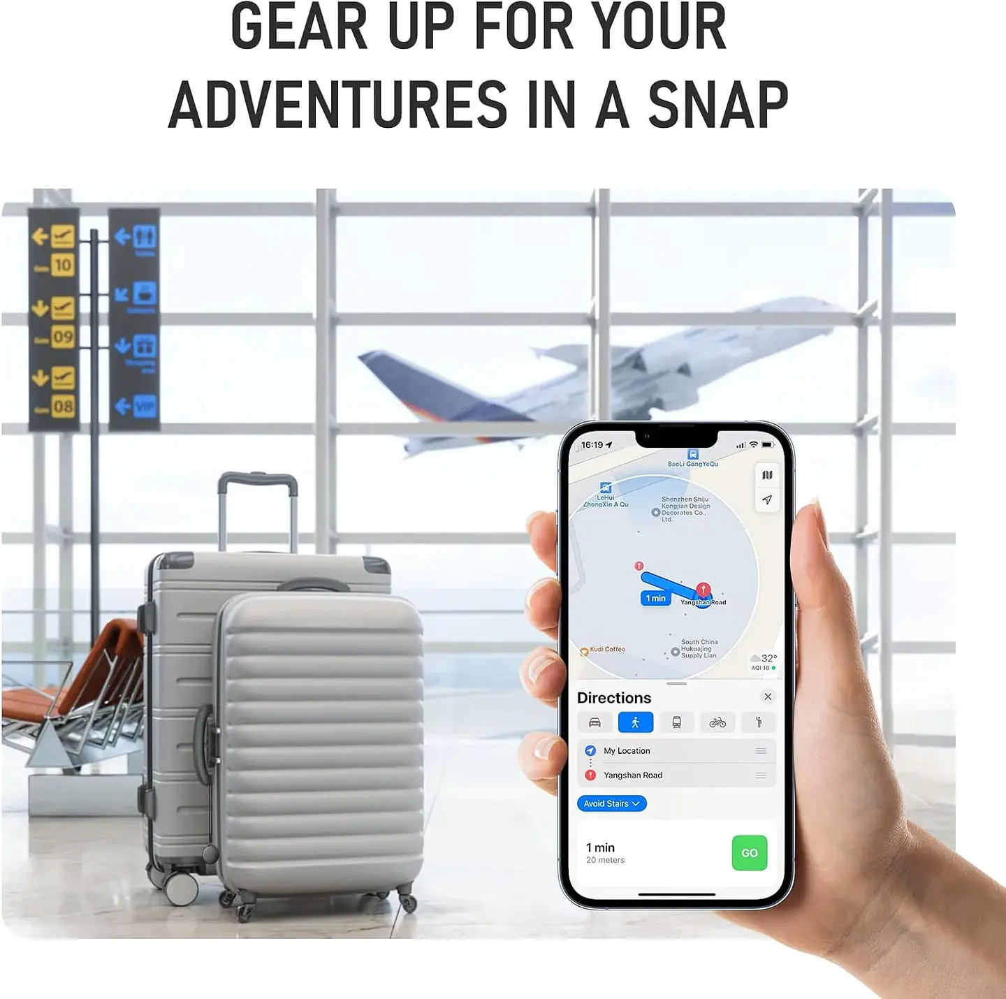  Rastreador inteligente Bluetooth tipo AirTag con GPS 3