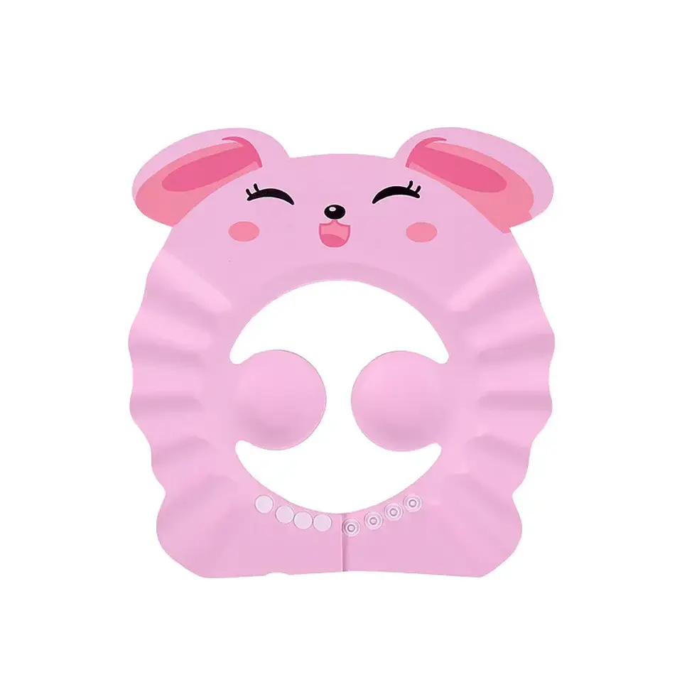  Gorro suave y ajustable para lavar el cabello y proteger los oídos durante el baño; seguro para niños 7