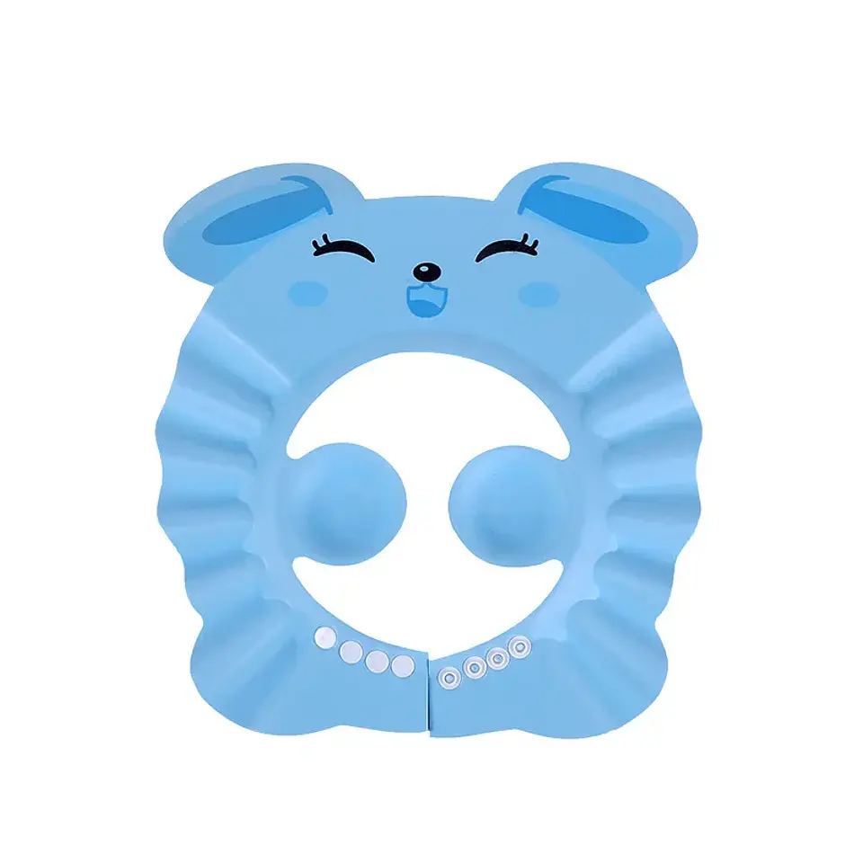  Gorro suave y ajustable para lavar el cabello y proteger los oídos durante el baño; seguro para niños 8