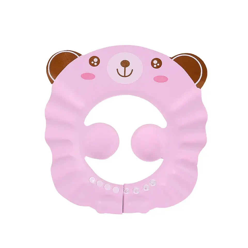  Gorro suave y ajustable para lavar el cabello y proteger los oídos durante el baño; seguro para niños 12
