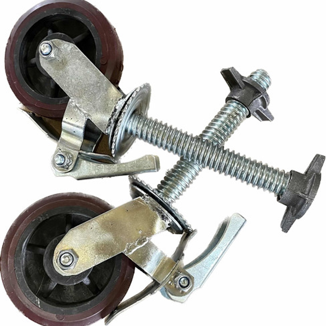 Set De 4 Ruedas De Andamio Con Nivelador 1
