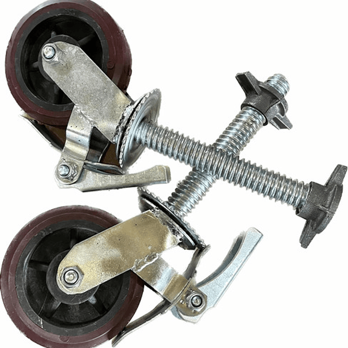 Set De 4 Ruedas De Andamio Con Nivelador 1