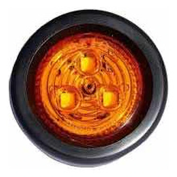 Foco Led Trocha Naranjo 2 Pulgadas Carrocería Trailer Camion 2