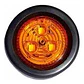 Foco Led Trocha Naranjo 2 Pulgadas Carrocería Trailer Camion - Miniatura 2