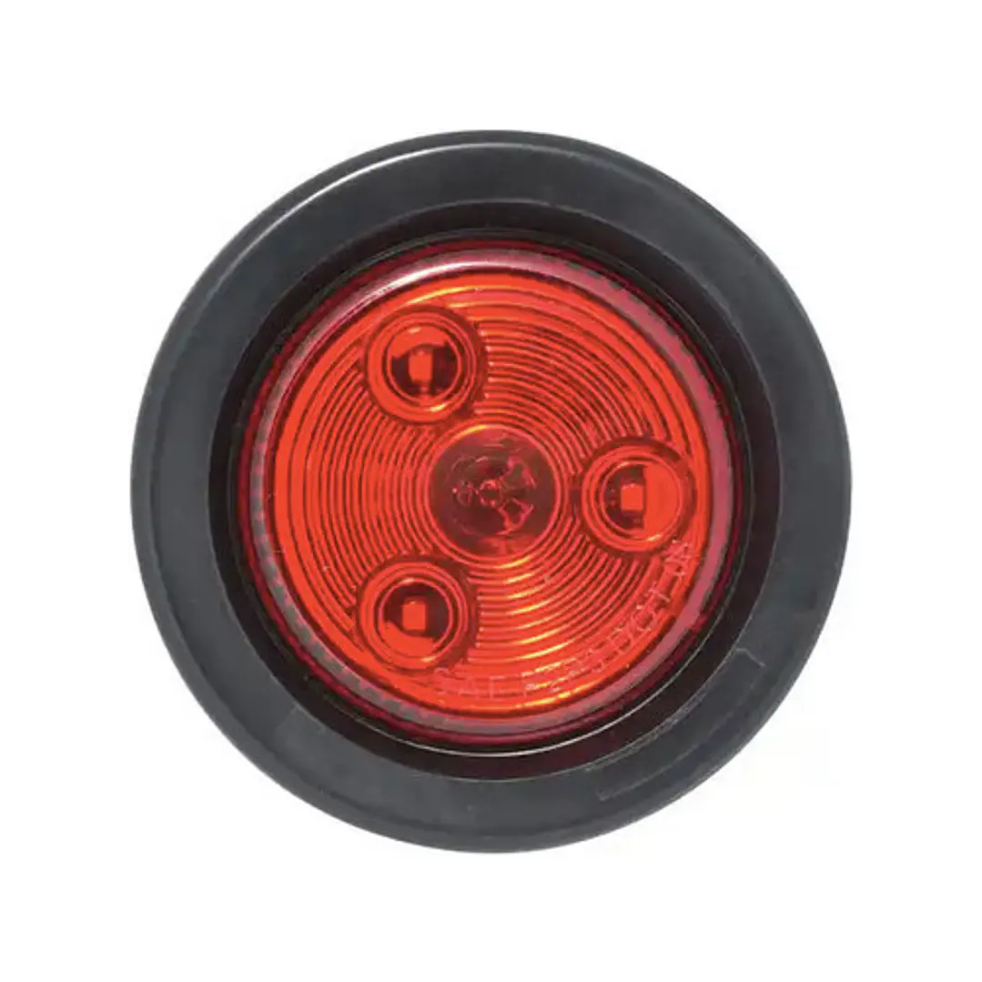 Foco Led Trocha Naranjo 2 Pulgadas Carrocería Trailer Camion 3