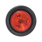 Foco Led Trocha Naranjo 2 Pulgadas Carrocería Trailer Camion - Miniatura 3